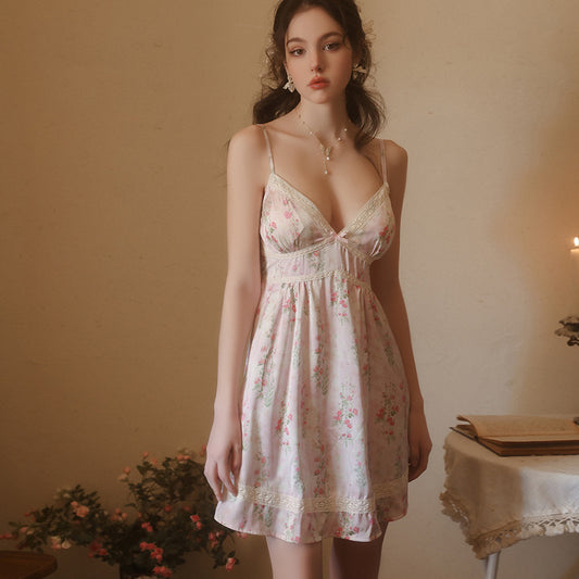 floral comfortable satin Nightwear for women